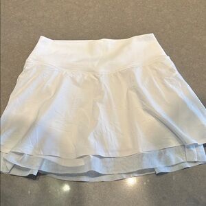 Vuori White Flared Skort Hot Mesh Skirt